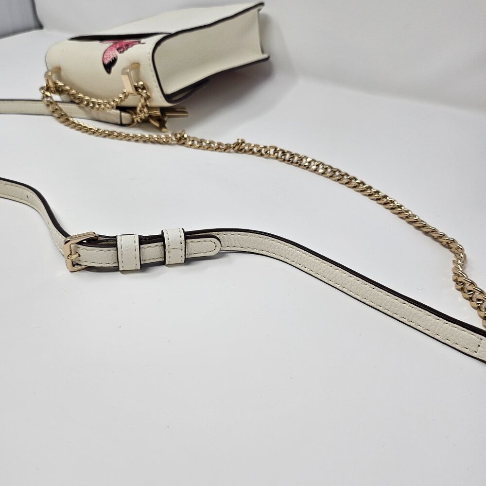 DKNY Elisa North-South Butterfly print leather crossbody mini bag - Picture 12 of 13
